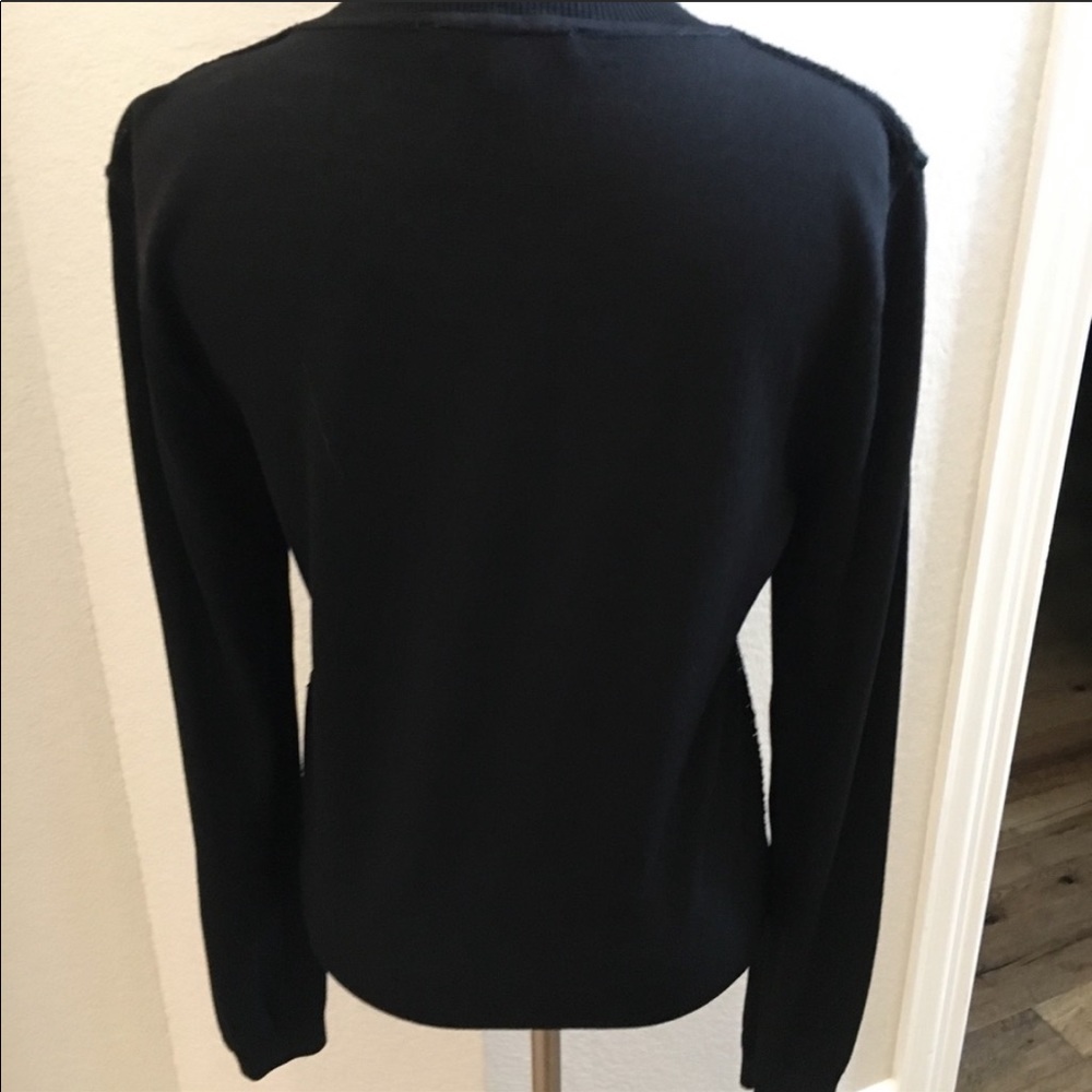 CAbi bomber black sweater -Size S - Picture 9 of 11